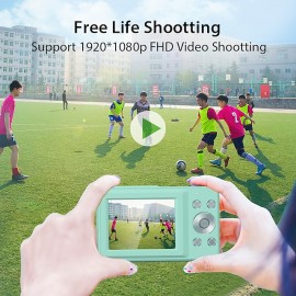 Digital Camera 1080P 44MP Vlogging Camera with LCD Screen 16X Zoom Compact Portable Mini Rechargeable Camera Gifts for Students Teens Adults Girls Boys
 Digital Camera 1080P 44MP Vlogging Camera with LCD Screen 16X Zoom Compact Portable Mini Rechargeable Camera Gifts for Students Teens Adults Girls Boys