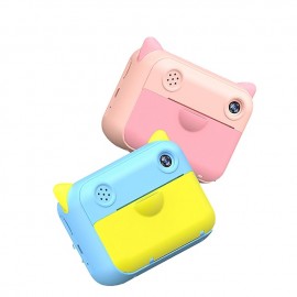 Kids Instant Print Camera 1080P HD Front and Rear Dual Mirror Digital with Photo Paper Kids Toy Camera
