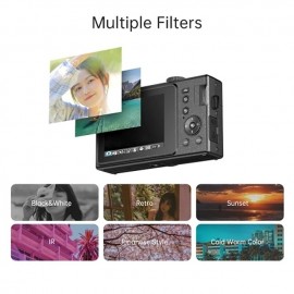 Digital Camera 1080P 48MP Video Camcorder 3.0 Inch TFT LCD Screen Auto Focus 16X Digital Zoom Anti-shake
