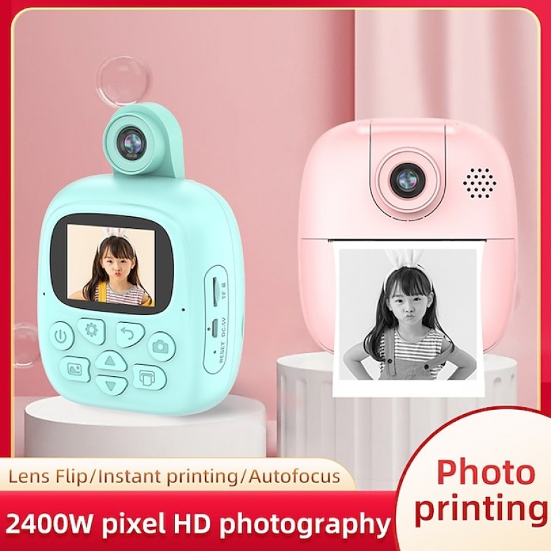Children's Instant Print Camera With Thermal Printer Kids Digital Photo Camera Girl's Toy Child Camera Video Boy's Birthday Gift Children's Instant Print Camera With Thermal Printer Kids Digital Photo Camera Girl's Toy Child Camera Video Boy's Birthday Gift