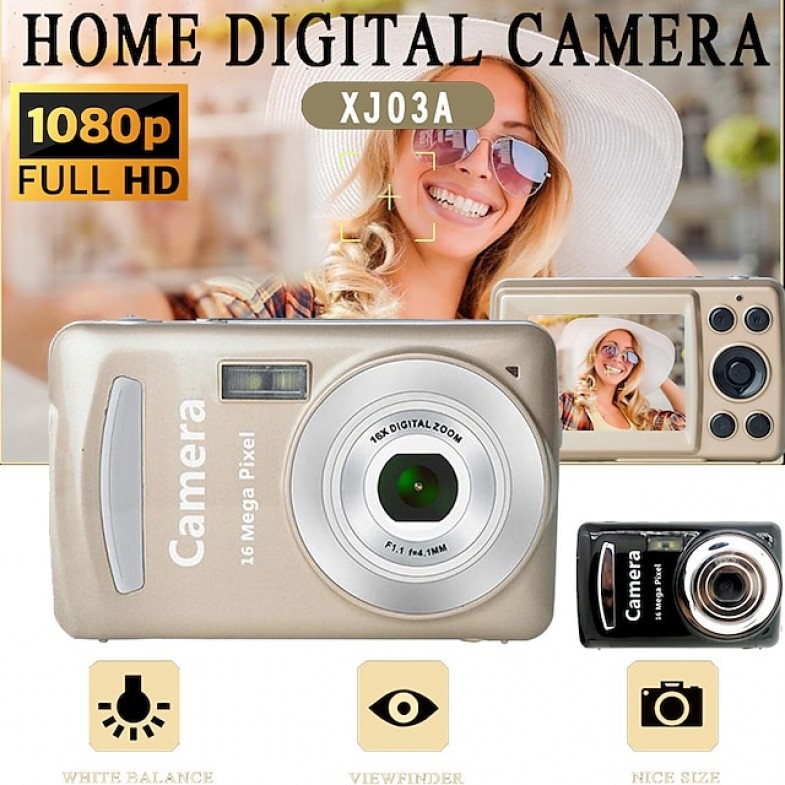 HD 1080P Home Digital Camera Camcorder 16MP Digital SLR Camera 4X Digital Zoom with 1.77 Inch LCD Screen
 HD 1080P Home Digital Camera Camcorder 16MP Digital SLR Camera 4X Digital Zoom with 1.77 Inch LCD Screen