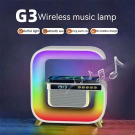Big G3 Bluetooth Speaker Clock Display 15W Wireless Charging Desktop Home Decor Colorful Atmosphere Light Creative Gift for Child
 Big G3 Bluetooth Speaker Clock Display 15W Wireless Charging Desktop Home Decor Colorful Atmosphere Light Creative Gift for Child