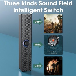 4D Surround Sound BT 5.0 Speakers Computer Speakers Stereo Subwoofer Suitable For Laptop Computer Theater TV Soundbar Box Home Theater
