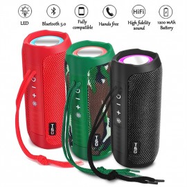 T&G227 Portable Bluetooth Speaker Wireless Bass With LED Color Light, Subwoofer Outdoor Waterproof Column Boombox Stereo Music FM
 T&G227 Portable Bluetooth Speaker Wireless Bass With LED Color Light, Subwoofer Outdoor Waterproof Column Boombox Stereo Music FM