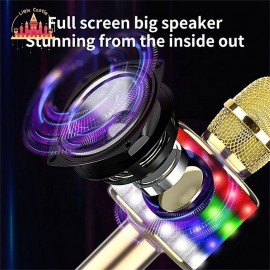 Microphone For Home K Song Mobile Phone Universal Universal K Song Artifact Wireless Wireless Microphone Audio Integrated
