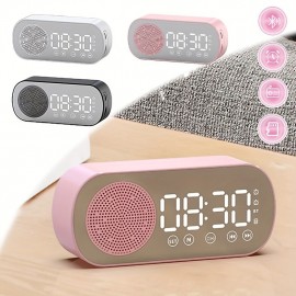 Led Mirror Digital Alarm Clock Speaker Wireless Clock For Home Office Big Time Display Table Alarm Clock Wireless Speaker Subwoofer Music Player Support
 Led Mirror Digital Alarm Clock Speaker Wireless Clock For Home Office Big Time Display Table Alarm Clock Wireless Speaker Subwoofer Music Player Support