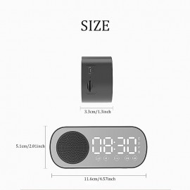 Led Mirror Digital Alarm Clock Speaker Wireless Clock For Home Office Big Time Display Table Alarm Clock Wireless Speaker Subwoofer Music Player Support
 Led Mirror Digital Alarm Clock Speaker Wireless Clock For Home Office Big Time Display Table Alarm Clock Wireless Speaker Subwoofer Music Player Support
