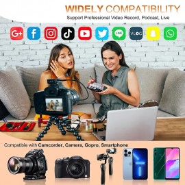 Wireless Lavalier Microphone For Dslr Camera Camcorder Smartphone And Tablet For Youtube Gift For Birthday/Easter/President's Day/Boy/Girlfriends
 Wireless Lavalier Microphone For Dslr Camera Camcorder Smartphone And Tablet For Youtube Gift For Birthday/Easter/President's Day/Boy/Girlfriends