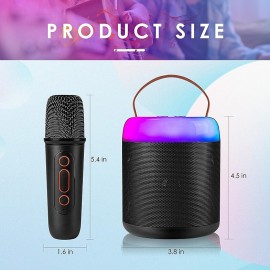 Mini Karaoke Machine with 1 Wireless Microphones for Kids Adults Portable Bluetooth Speaker Toy for Girls and Boys 2 4 5 6 7 8 9 10 12 Year Old Girl Birthday Gift Home Party Ideas
 Mini Karaoke Machine with 1 Wireless Microphones for Kids Adults Portable Bluetooth Speaker Toy for Girls and Boys 2 4 5 6 7 8 9 10 12 Year Old Girl Birthday Gift Home Party Ideas