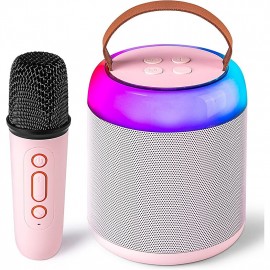 Mini Karaoke Machine with 1 Wireless Microphones for Kids Adults Portable Bluetooth Speaker Toy for Girls and Boys 2 4 5 6 7 8 9 10 12 Year Old Girl Birthday Gift Home Party Ideas
 Mini Karaoke Machine with 1 Wireless Microphones for Kids Adults Portable Bluetooth Speaker Toy for Girls and Boys 2 4 5 6 7 8 9 10 12 Year Old Girl Birthday Gift Home Party Ideas