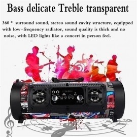 New USB /AUX/ TF Card Phone PC Subwoofer Speakerphone Wireless Bluetooth Portable Speaker Surround Stereo Outdoor Speaker
 New USB /AUX/ TF Card Phone PC Subwoofer Speakerphone Wireless Bluetooth Portable Speaker Surround Stereo Outdoor Speaker