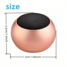 Mini Portable BT 5.0 Speaker  360 HD Surround Sound & Enhanced Stereo Bass  Small & Loud Wireless Speaker  TWS Pairing  Metal Casing
 Mini Portable BT 5.0 Speaker  360 HD Surround Sound & Enhanced Stereo Bass  Small & Loud Wireless Speaker  TWS Pairing  Metal Casing
