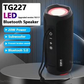 TG227 Portable Bluetooth Speaker Wireless Bass Subwoofer Waterproof Outdoor Column Boombox Music Center FM TFStereo Loudspeaker
 TG227 Portable Bluetooth Speaker Wireless Bass Subwoofer Waterproof Outdoor Column Boombox Music Center FM TFStereo Loudspeaker