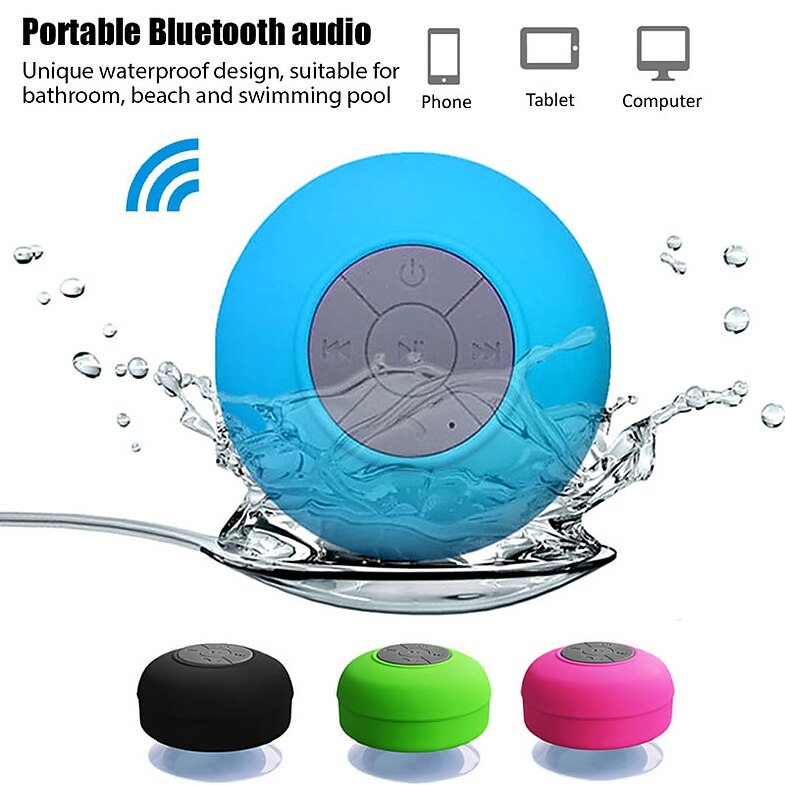 New Mini Wireless Bluetooth Speaker Portable Waterproof Shower Speakers Handsfree For Phone PC Suction Cup Bathroom Car Soundbar
 New Mini Wireless Bluetooth Speaker Portable Waterproof Shower Speakers Handsfree For Phone PC Suction Cup Bathroom Car Soundbar