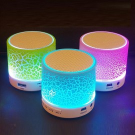 A9 Bluetooth Mini Speaker Wireless Speaker Colorful LED TF Card USB Subwoofer Portable MP3 Music Sound Column For PC Phone
