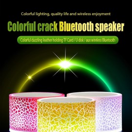 A9 Bluetooth Mini Speaker Wireless Speaker Colorful LED TF Card USB Subwoofer Portable MP3 Music Sound Column For PC Phone
