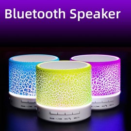 A9 Bluetooth Mini Speaker Wireless Speaker Colorful LED TF Card USB Subwoofer Portable MP3 Music Sound Column For PC Phone
