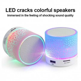 A9 Bluetooth Mini Speaker Wireless Speaker Colorful LED TF Card USB Subwoofer Portable MP3 Music Sound Column For PC Phone
