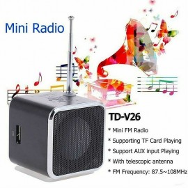 Mini Portable Stereo Audio Speaker Music Player FM Radio TF Card U Disk Support
 Mini Portable Stereo Audio Speaker Music Player FM Radio TF Card U Disk Support