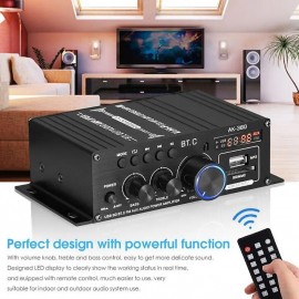 High Quality 1 Set 800W 2 Channel BT Mini HIFI Power Amplifier Audio Stereo Amp Home Car FM
 High Quality 1 Set 800W 2 Channel BT Mini HIFI Power Amplifier Audio Stereo Amp Home Car FM