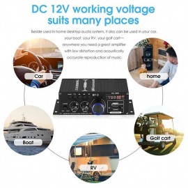 High Quality 1 Set 800W 2 Channel BT Mini HIFI Power Amplifier Audio Stereo Amp Home Car FM
 High Quality 1 Set 800W 2 Channel BT Mini HIFI Power Amplifier Audio Stereo Amp Home Car FM