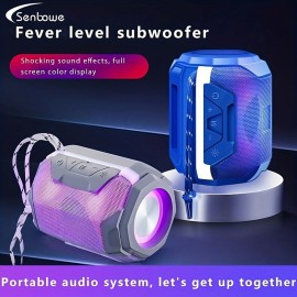 Wireless Small Speaker Subwoofer (battery Life About Five Hours Power 5W Wireless Version 5.0) Mini Home Outdoor Pluggable Card Long Duration
 Wireless Small Speaker Subwoofer (battery Life About Five Hours Power 5W Wireless Version 5.0) Mini Home Outdoor Pluggable Card Long Duration