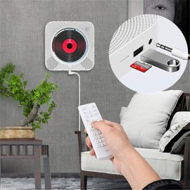 New Upgrade Bluetooth CD Player with Dust Protection and LED Screen 3.5 mm AUX Socket with Remote Control Home Audio FM Radio USB MP3 Music Player
