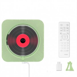 New Upgrade Bluetooth CD Player with Dust Protection and LED Screen 3.5 mm AUX Socket with Remote Control Home Audio FM Radio USB MP3 Music Player
