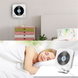 New Upgrade Bluetooth CD Player with Dust Protection and LED Screen 3.5 mm AUX Socket with Remote Control Home Audio FM Radio USB MP3 Music Player
