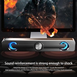 Wireless Bluetooth Soundbar Hi-Fi Stereo Speaker Upgraded Version Of High Sound Quality For SmartPhone/Tablet/Computer TVHome Theater TV Strong Bass Sound Bar
 Wireless Bluetooth Soundbar Hi-Fi Stereo Speaker Upgraded Version Of High Sound Quality For SmartPhone/Tablet/Computer TVHome Theater TV Strong Bass Sound Bar