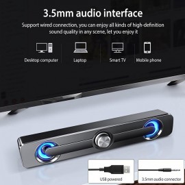 Wireless Bluetooth Soundbar Hi-Fi Stereo Speaker Upgraded Version Of High Sound Quality For SmartPhone/Tablet/Computer TVHome Theater TV Strong Bass Sound Bar
 Wireless Bluetooth Soundbar Hi-Fi Stereo Speaker Upgraded Version Of High Sound Quality For SmartPhone/Tablet/Computer TVHome Theater TV Strong Bass Sound Bar