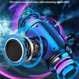 Bluetooth Speaker Portable Speaker Bluetooth Wireless Speaker HiFi Stereo LED RGB Lighting Outdoor Bluetooth Wireless Subwoofer for Car Office Gy
 Bluetooth Speaker Portable Speaker Bluetooth Wireless Speaker HiFi Stereo LED RGB Lighting Outdoor Bluetooth Wireless Subwoofer for Car Office Gy