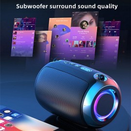 Bluetooth Speaker Portable Speaker Bluetooth Wireless Speaker HiFi Stereo LED RGB Lighting Outdoor Bluetooth Wireless Subwoofer for Car Office Gy
 Bluetooth Speaker Portable Speaker Bluetooth Wireless Speaker HiFi Stereo LED RGB Lighting Outdoor Bluetooth Wireless Subwoofer for Car Office Gy