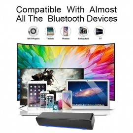 iMosi X8 Bluetooth Speaker Bluetooth USB LED Light Stereo Sound Wireless Speakers Speaker For Laptop Mobile Phone Projector
