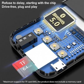 9 IN 1 bluetooth 5.0 Audio Transmitter Receiver Stereo Music Wireless Adapter 3.5mm AUX Jack FM Transmitter for Car TV MP3 PC
 9 IN 1 bluetooth 5.0 Audio Transmitter Receiver Stereo Music Wireless Adapter 3.5mm AUX Jack FM Transmitter for Car TV MP3 PC