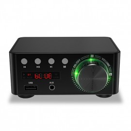 Bluetooth Digital Mini Amplifier 50WX2 Power Amplifier Board Bluetooth-compatible TPA3116 Receiver Stereo 12V Home Car Audio Amp USB U-disK TF Music Card Player
