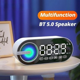 Wireless Speaker Small Stereo With Clock And Alarm Clock With Human Body Sensing Home Outdoor Portable Mini High Volume Small 3d Surround Overweight Subwoofer Car Carry-on Card With High Sound Quality
 Wireless Speaker Small Stereo With Clock And Alarm Clock With Human Body Sensing Home Outdoor Portable Mini High Volume Small 3d Surround Overweight Subwoofer Car Carry-on Card With High Sound Quality