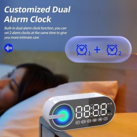 Wireless Speaker Small Stereo With Clock And Alarm Clock With Human Body Sensing Home Outdoor Portable Mini High Volume Small 3d Surround Overweight Subwoofer Car Carry-on Card With High Sound Quality
 Wireless Speaker Small Stereo With Clock And Alarm Clock With Human Body Sensing Home Outdoor Portable Mini High Volume Small 3d Surround Overweight Subwoofer Car Carry-on Card With High Sound Quality