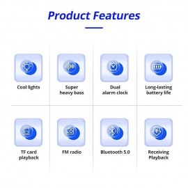 Wireless Speaker Small Stereo With Clock And Alarm Clock With Human Body Sensing Home Outdoor Portable Mini High Volume Small 3d Surround Overweight Subwoofer Car Carry-on Card With High Sound Quality
 Wireless Speaker Small Stereo With Clock And Alarm Clock With Human Body Sensing Home Outdoor Portable Mini High Volume Small 3d Surround Overweight Subwoofer Car Carry-on Card With High Sound Quality