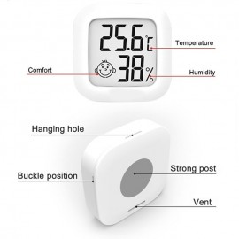 1PC High Precision Digital LCD Thermometer and Hygrometer Indoor Mini Household Temperature Sensor Household Stonego Hygrometer Gauge

