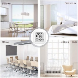 1PC High Precision Digital LCD Thermometer and Hygrometer Indoor Mini Household Temperature Sensor Household Stonego Hygrometer Gauge
