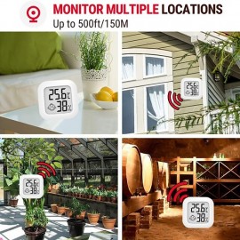 1PC High Precision Digital LCD Thermometer and Hygrometer Indoor Mini Household Temperature Sensor Household Stonego Hygrometer Gauge
