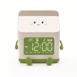 Milk box alarm clock for children's sleep training creative electronic clock silent bedside wake-up alarm clock countdown function
 Milk box alarm clock for children's sleep training creative electronic clock silent bedside wake-up alarm clock countdown function