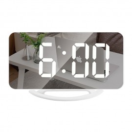 LED Mirror Table Clock Digital Alarm Clock RGB Display Memory Function LED Light Up Table Electronic Clock Nightstand Clock
 LED Mirror Table Clock Digital Alarm Clock RGB Display Memory Function LED Light Up Table Electronic Clock Nightstand Clock