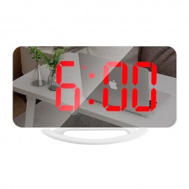 LED Mirror Table Clock Digital Alarm Clock RGB Display Memory Function LED Light Up Table Electronic Clock Nightstand Clock
 LED Mirror Table Clock Digital Alarm Clock RGB Display Memory Function LED Light Up Table Electronic Clock Nightstand Clock