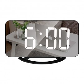 LED Mirror Table Clock Digital Alarm Clock RGB Display Memory Function LED Light Up Table Electronic Clock Nightstand Clock
 LED Mirror Table Clock Digital Alarm Clock RGB Display Memory Function LED Light Up Table Electronic Clock Nightstand Clock