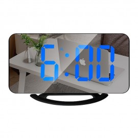 LED Mirror Table Clock Digital Alarm Clock RGB Display Memory Function LED Light Up Table Electronic Clock Nightstand Clock
 LED Mirror Table Clock Digital Alarm Clock RGB Display Memory Function LED Light Up Table Electronic Clock Nightstand Clock