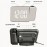 Digital Projection Alarm Clock For Bedroom Large LED Alarm Clock With 180 Projector On Ceiling Wall Projection Dimmer