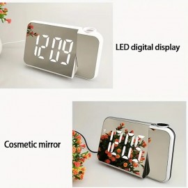Digital Projection Alarm Clock For Bedroom Large LED Alarm Clock With 180 Projector On Ceiling Wall Projection Dimmer
 Digital Projection Alarm Clock For Bedroom Large LED Alarm Clock With 180 Projector On Ceiling Wall Projection Dimmer