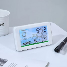 LCD Multi-function Weather Temperature And Humidity Electronic Clock Wall-mounted Household Large-screen Digital Calendar Shipment Without Battery
 LCD Multi-function Weather Temperature And Humidity Electronic Clock Wall-mounted Household Large-screen Digital Calendar Shipment Without Battery